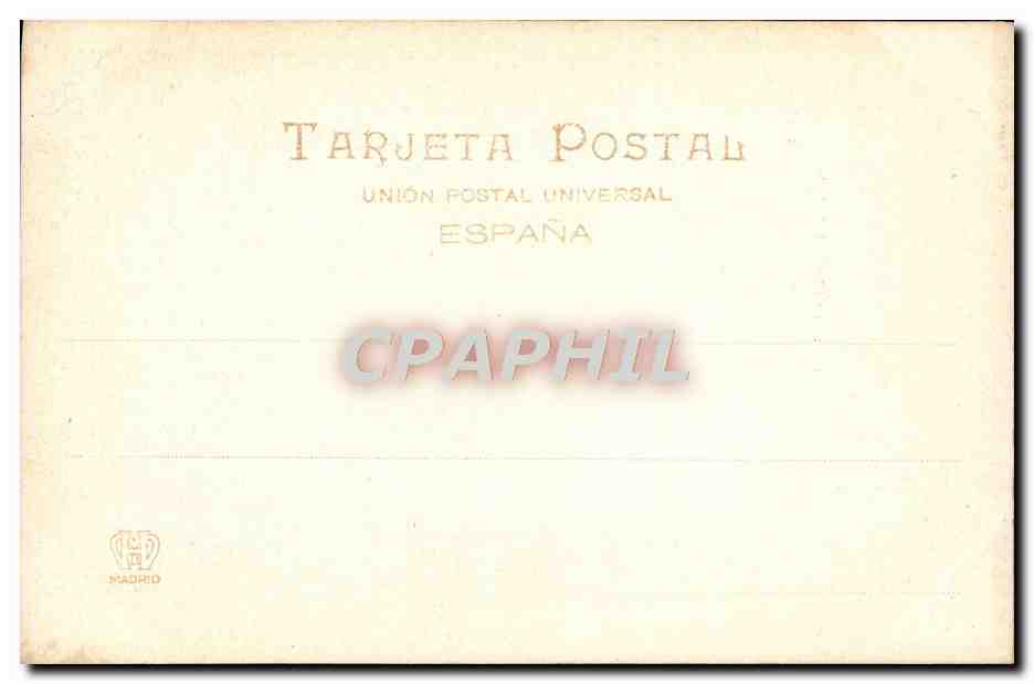 CPA Sevilla Portal Del Palacio Del Arzobispo — Rückseite