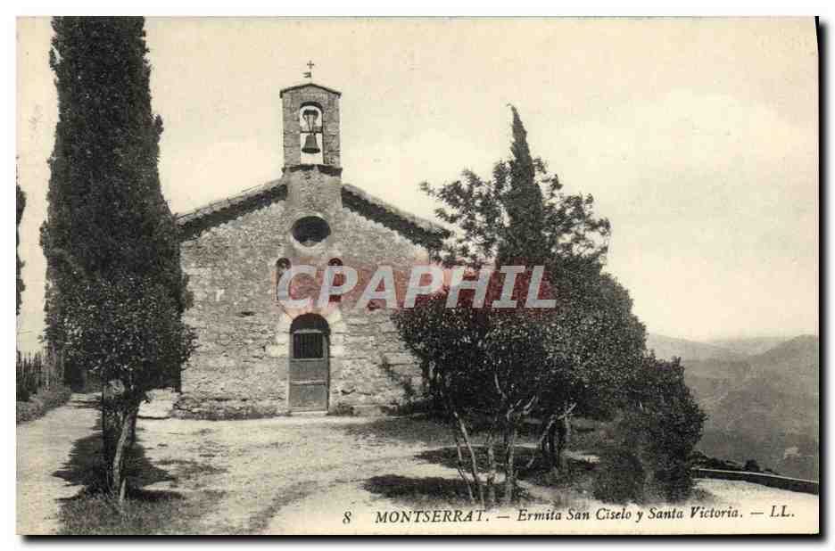 CPA Montserrat Ermita de San Jeronimo y Santa Victoria