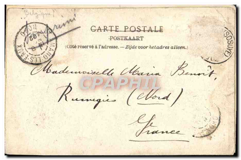 CPA Bruxelles Exposition Universelle 1910 Le Quadrige et entree principale — Rückseite