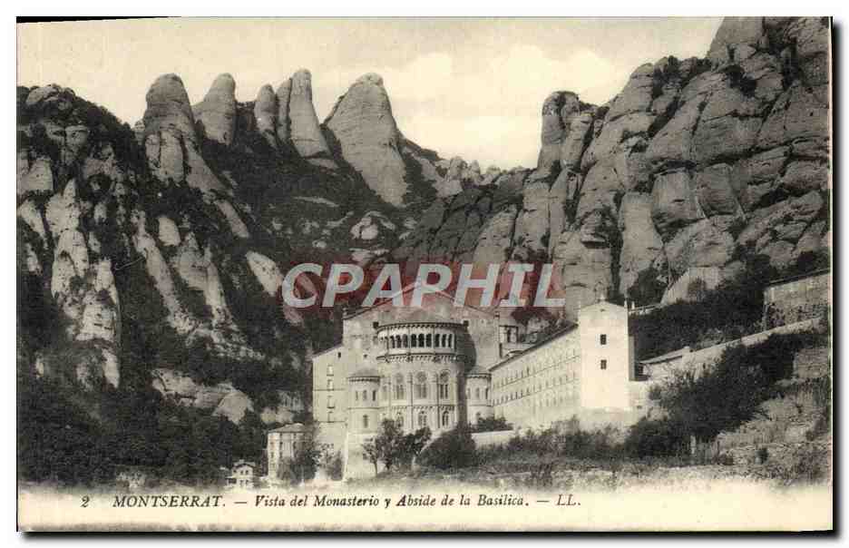 CPA Montserrat Vista General del Monasterio