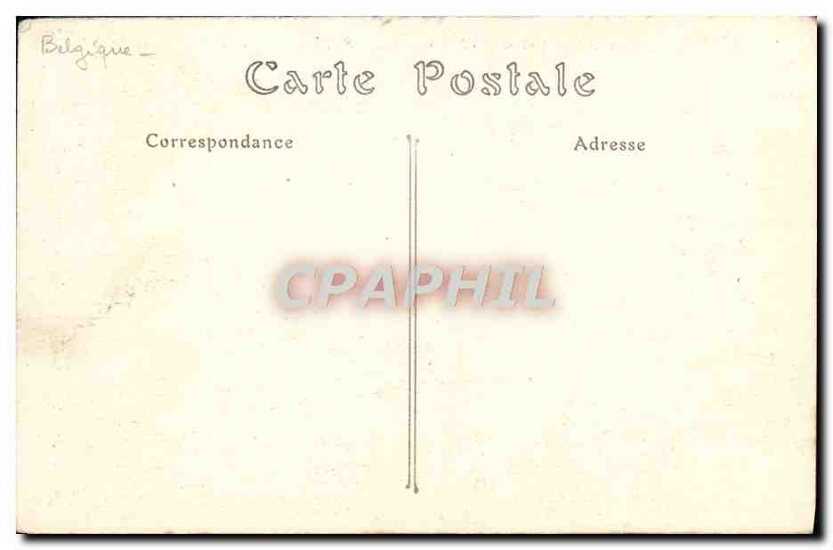 CPA Ruines d'Ypres Halles Cathedrale de Saint Martin — Rückseite