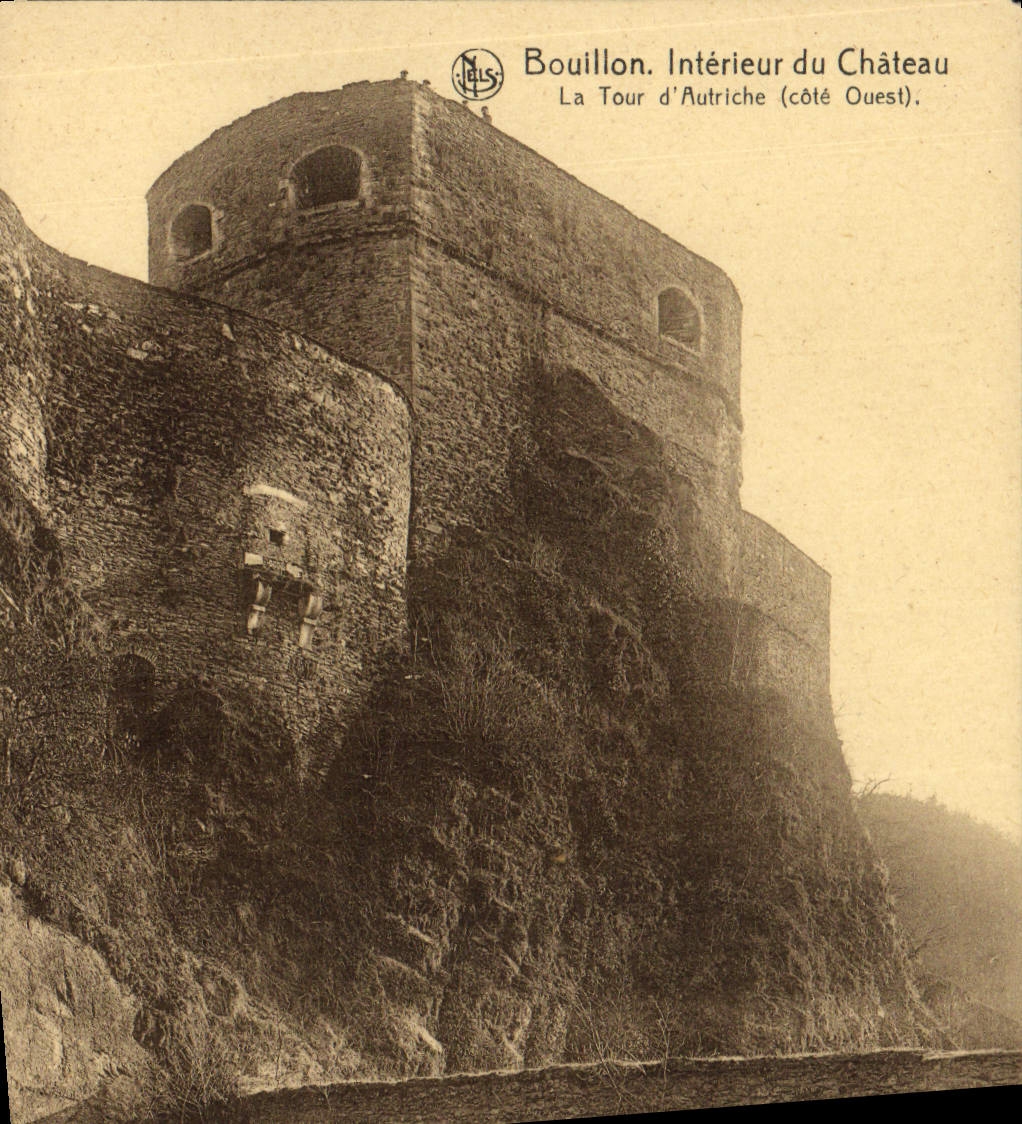 Bouillon. Intérieur du Château — La Tour d'Autriche (côté Ouest) — Nels, Bruxelles