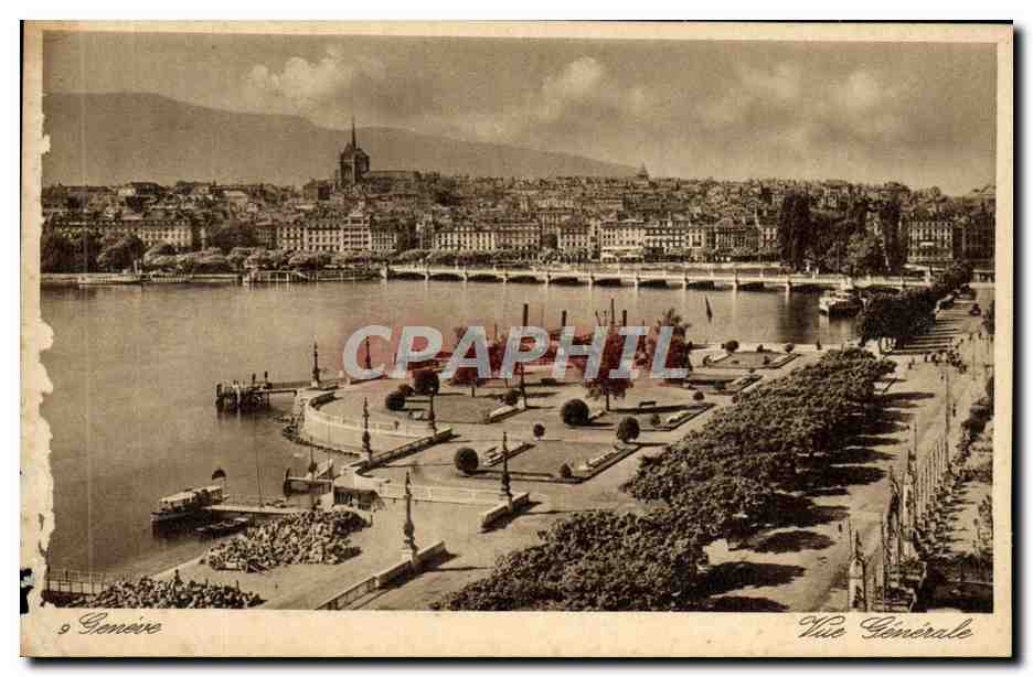 CPA Geneve Vue generale