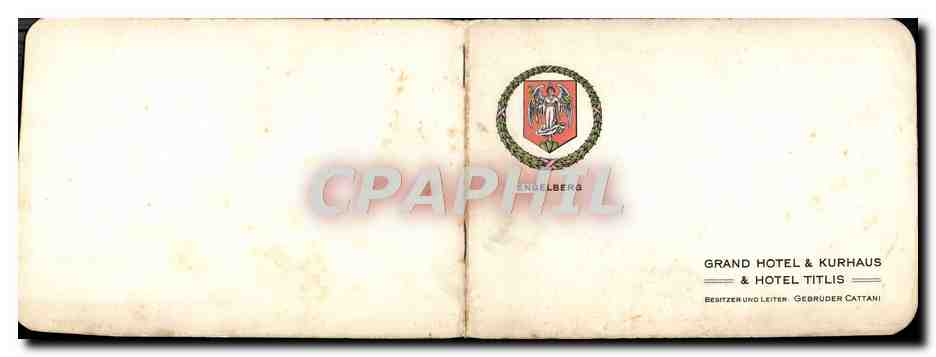 Carnet de vues Engelberg Grand Hotel Kurhauss Hotel Titlis — Back