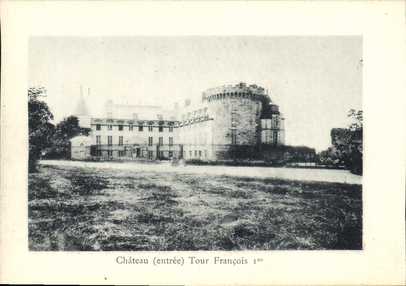 Antike Ansichtskarte Schloss Rambouillet Tour Francois 1er