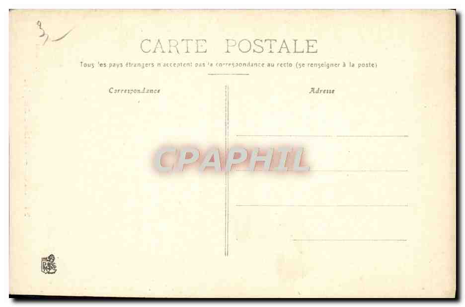 LYON — Statue d'Ampère — P. Martel, Lyon, n°74 — Verso