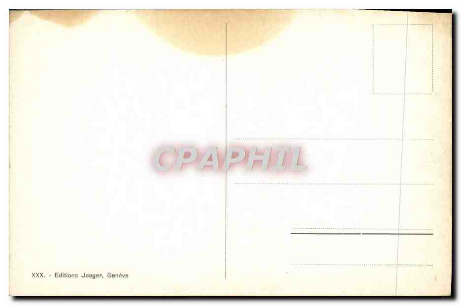 CPA Geneve Quai President Wilson — Verso
