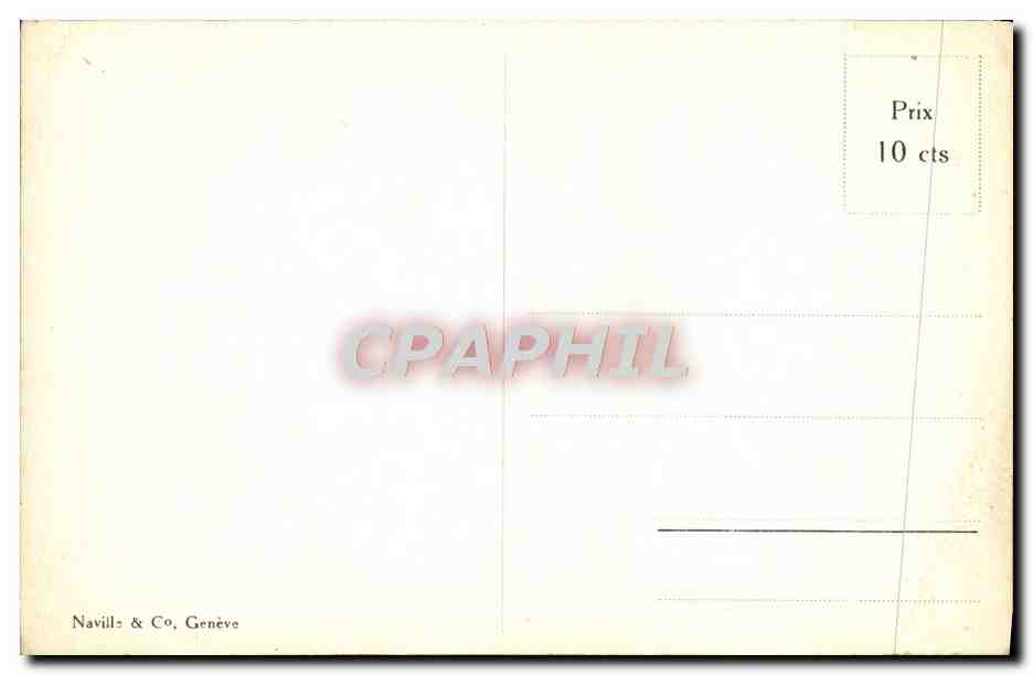 CPA Geneve La Jetee des Paquis et la Rade — Verso
