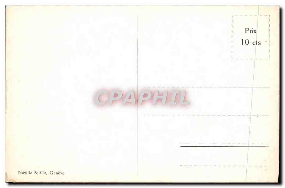 CPA Geneve La Rade Bateau — Verso