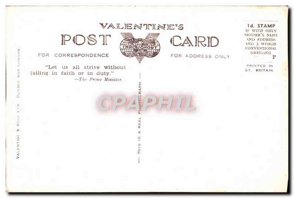 CPA Cross And Main Street Bellshill — Rückseite