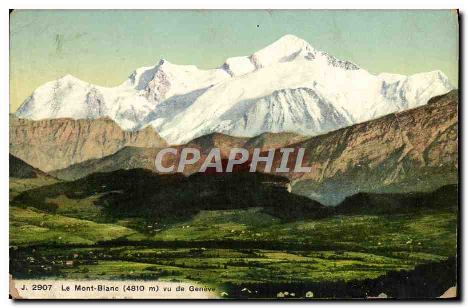 CPA Geneve Le Mont Blanc