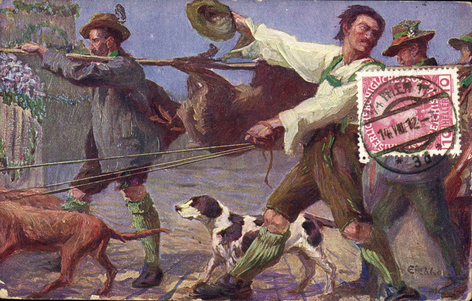 Fête nationale de la Steiermark — Kaiser-Jubiläumsfestzug Wien 1908 — éditeur B.K.W.I. 779-23