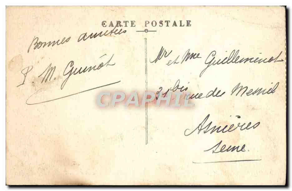 CPA Djibouti Rue d'Abyssinie Cote de sSomalis — Rückseite