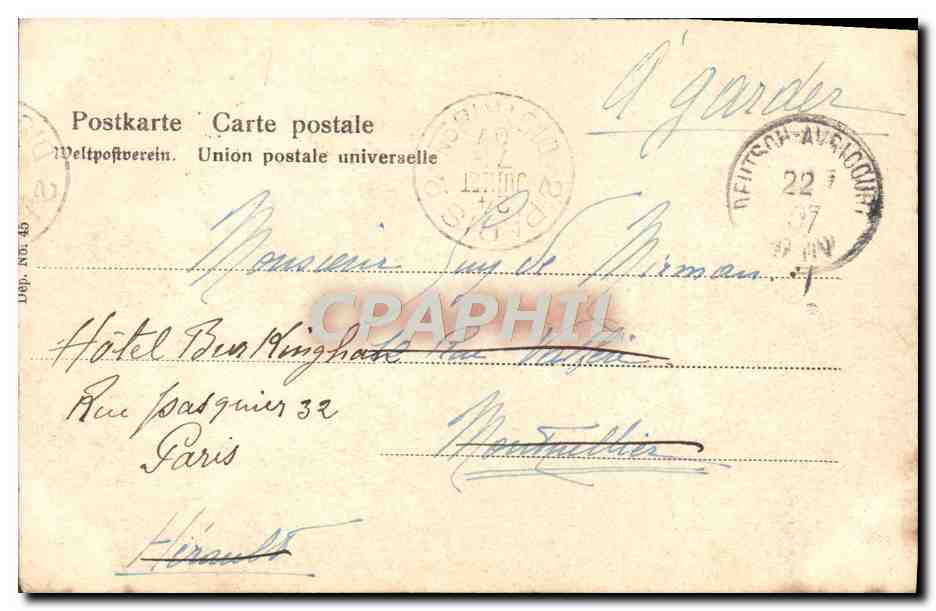 CPA Elsasserin Alsacienne Alsace Femme Folklore — Rückseite