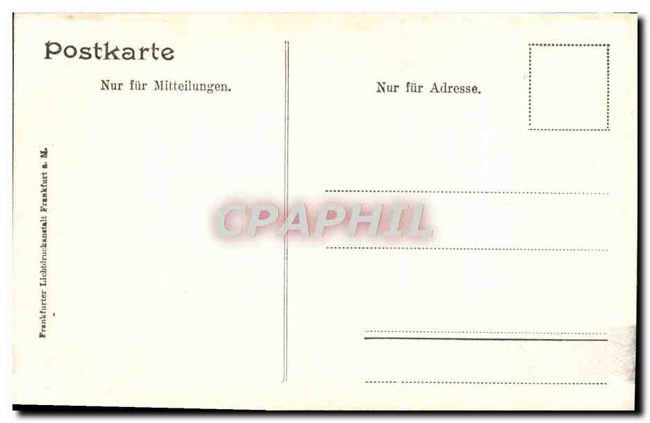 CPA Frankfurt Perron Halle Hauptbabnhof — Rückseite