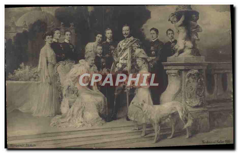 Famille royale — groupe en extérieur — Ferdinand Keller, Berlin