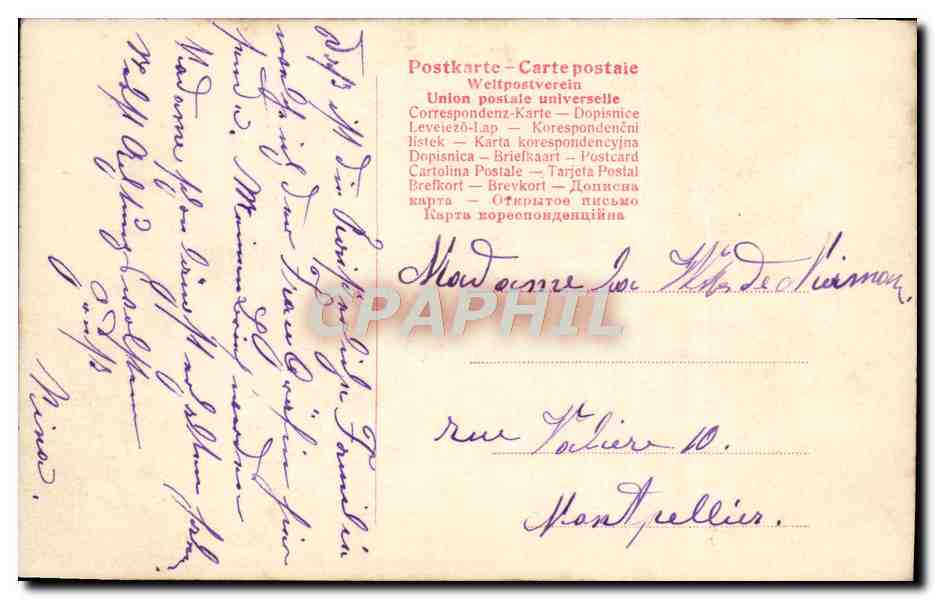 Famille royale — groupe en extérieur — Ferdinand Keller, Berlin — Verso