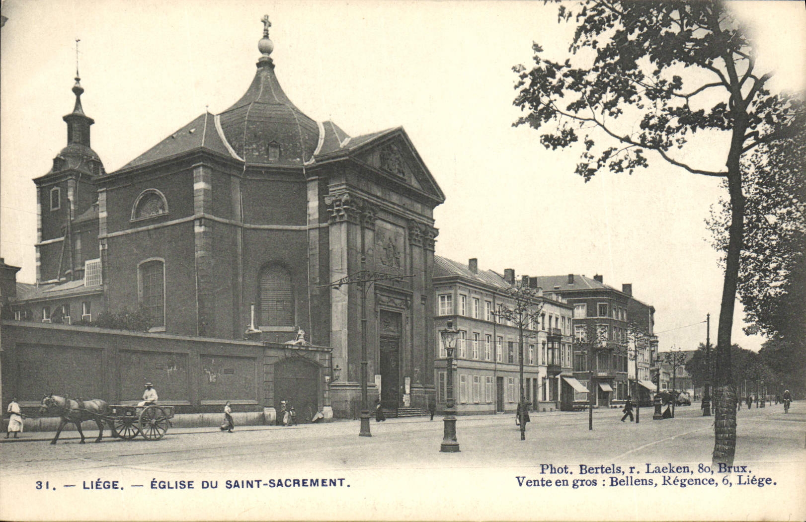 CPA Liege Eglise Du Saint Sacrement