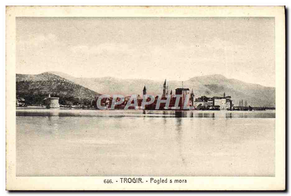 Trogir — Ansicht aufs Meer — unbekannter Verlag, Seriennummer 646 - Vorderseite