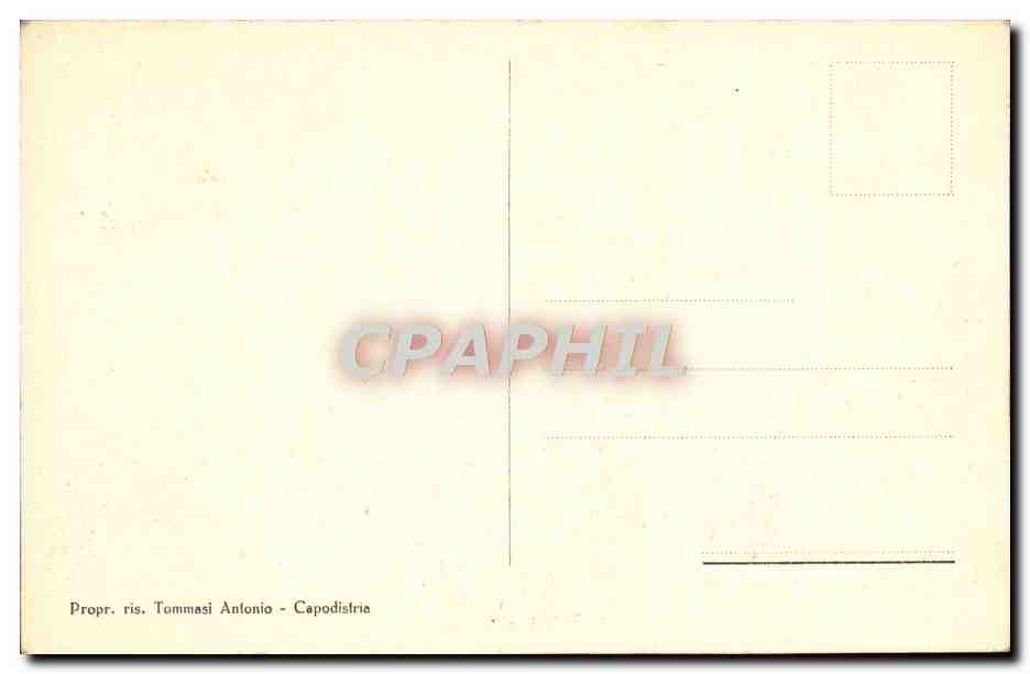 CPA Capodistria Il Panorama — Rückseite