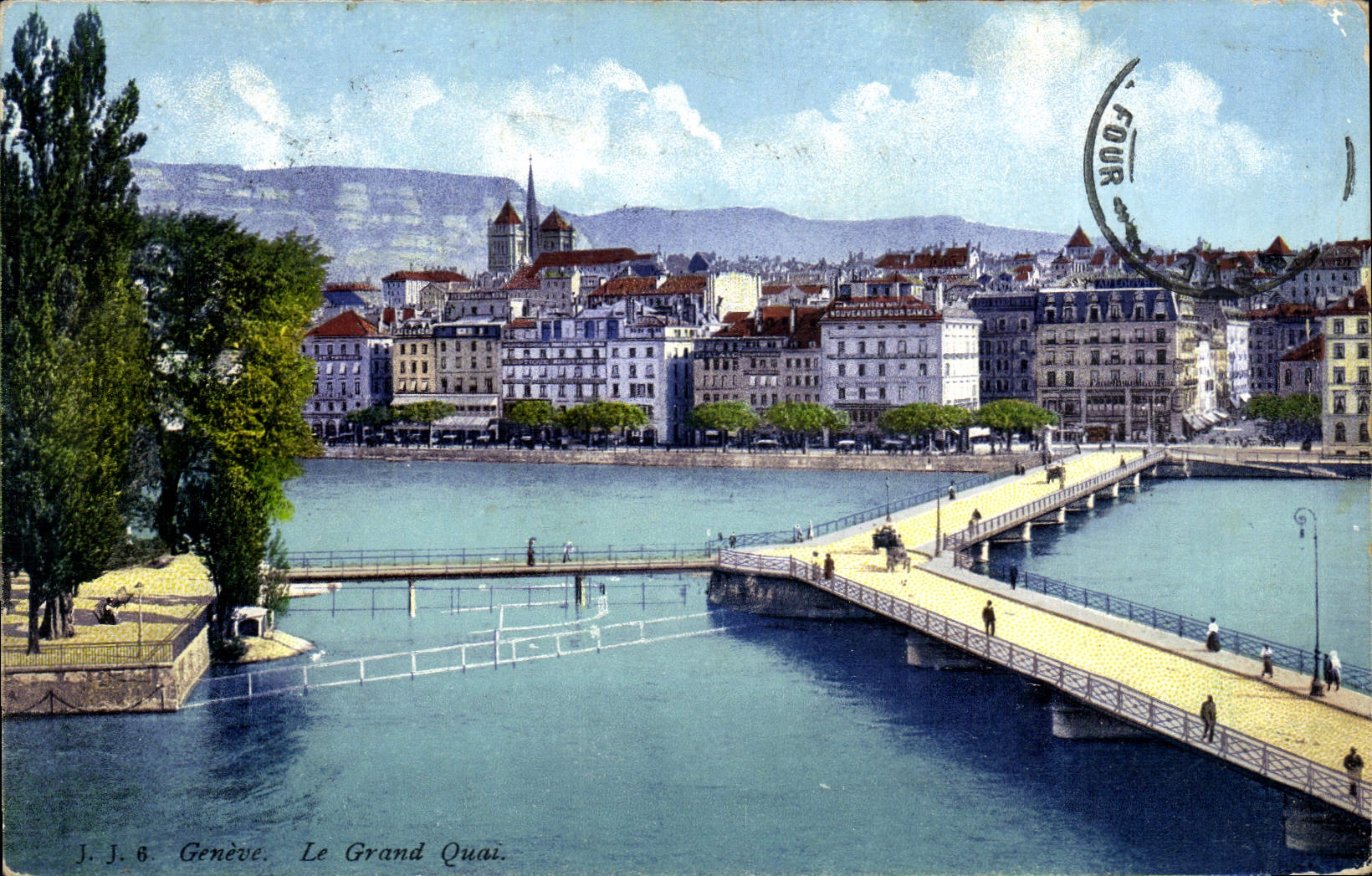 CPA Geneve Le Grand Quai