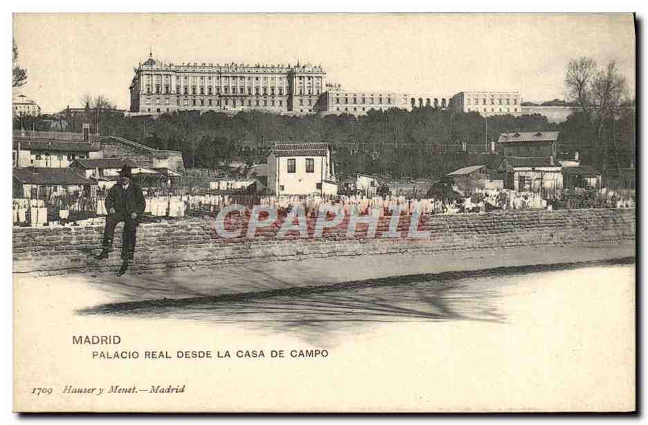CPA Madrid Palacio Real Desde La Casa De campo
