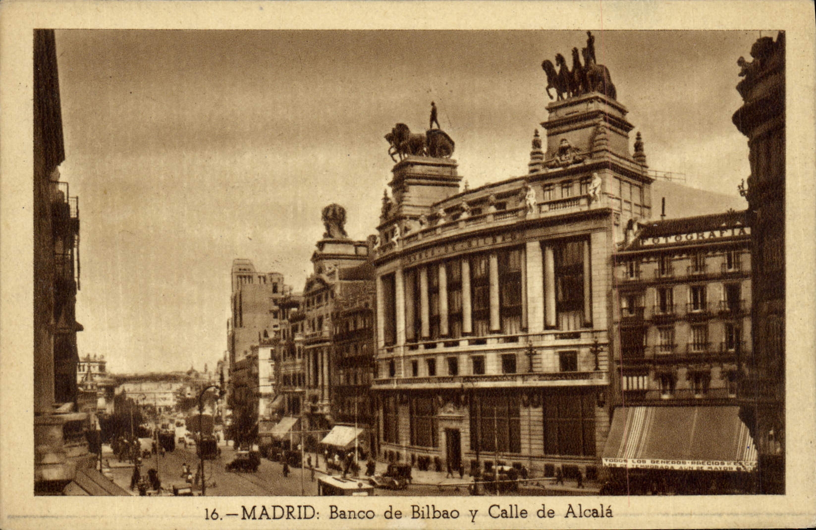 CPA Madrid Banco de Bilbao Calle de Alcala