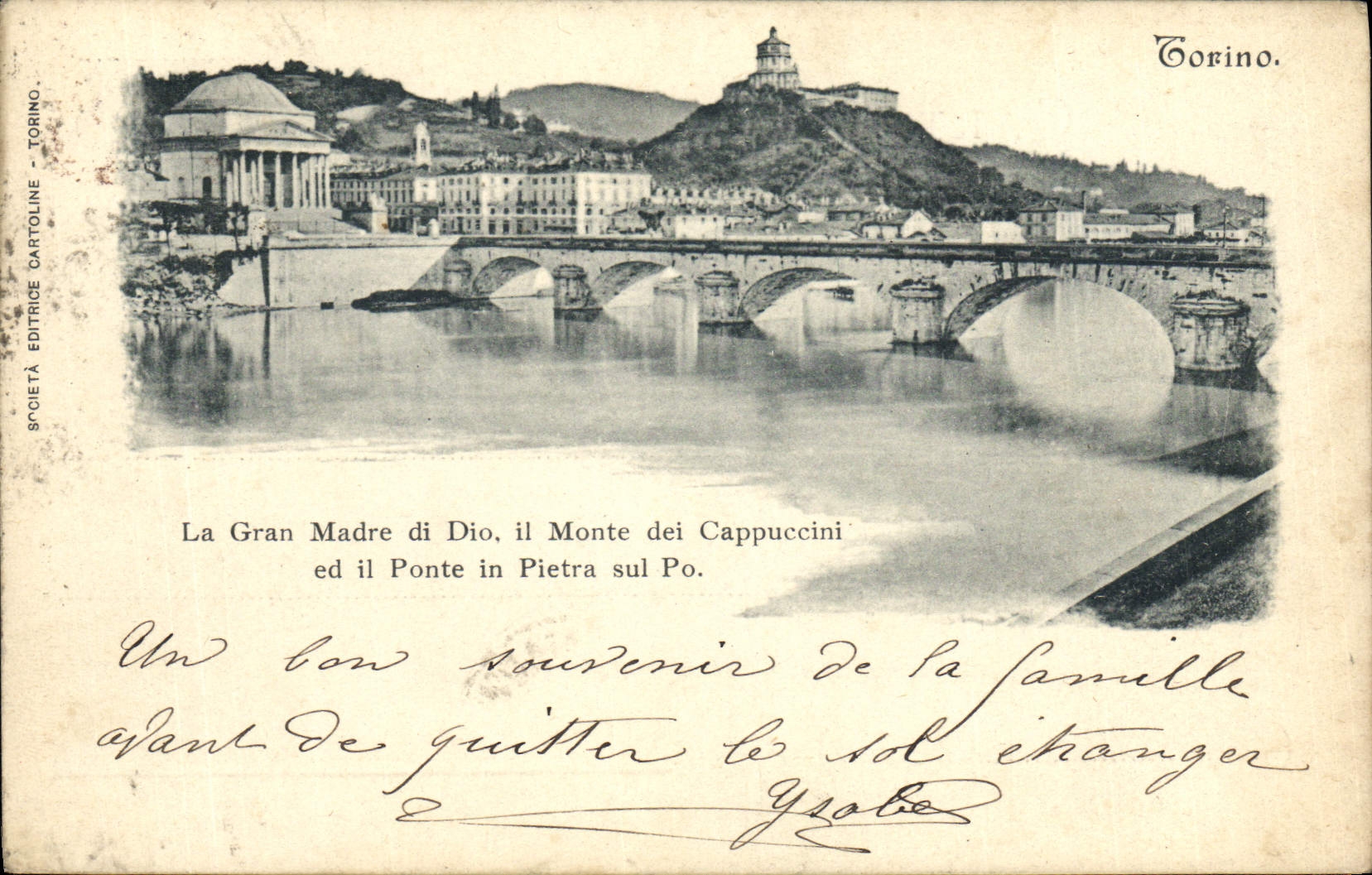 CPA Torino La Gran Mare di Dio il Monte dei Cappuccini 