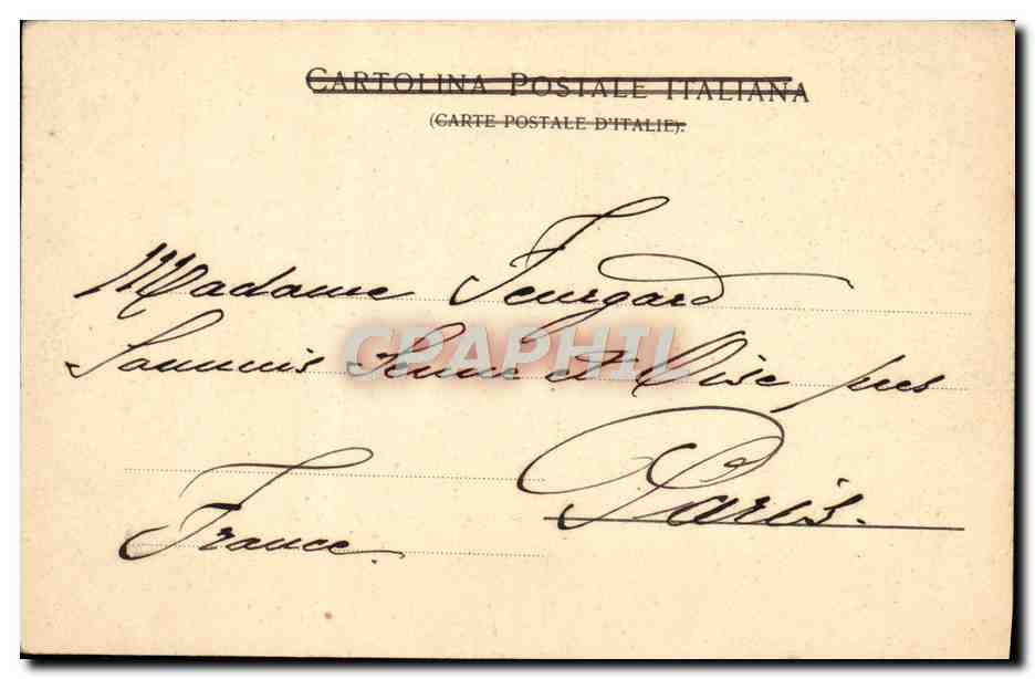 CPA Porto Maurizio Vedutta della Cita dal lato di ponente — Rückseite