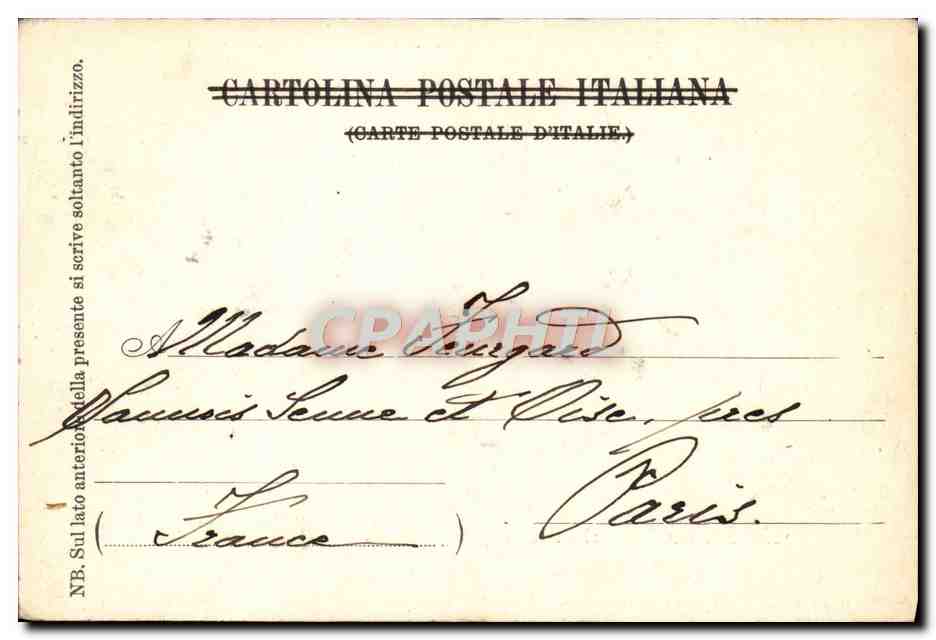 CPA Un Saluto da Porto Maurizio — Rückseite
