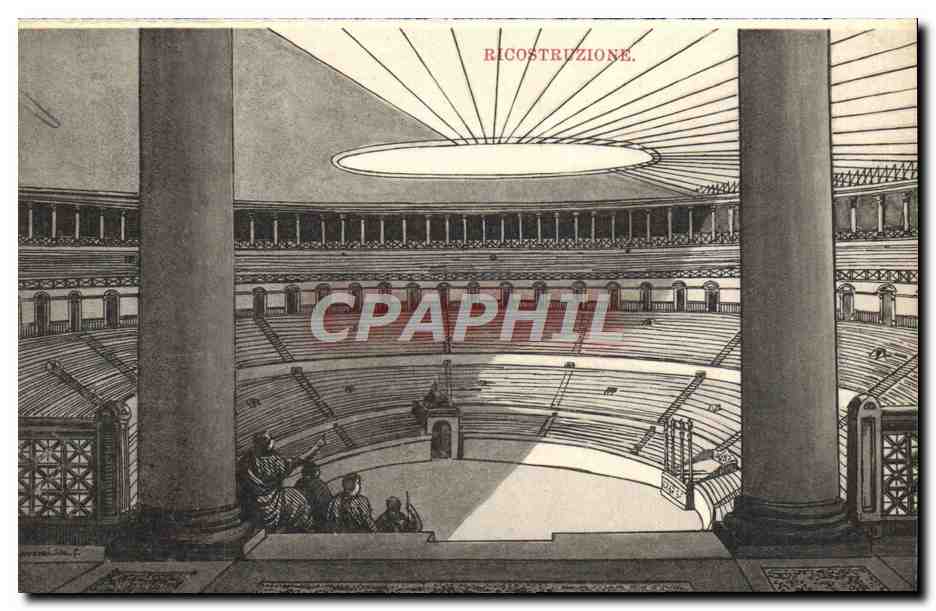 CPA Ricostruzione Rome Illustration Aigle Rapace
