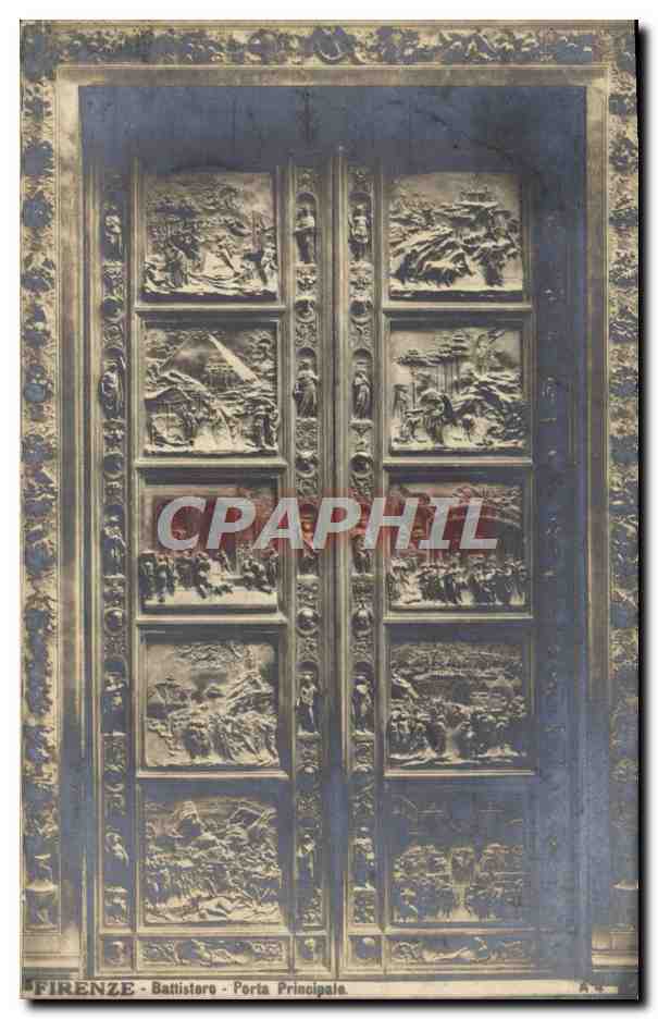 CPA Firenze Battistore Porta Principale