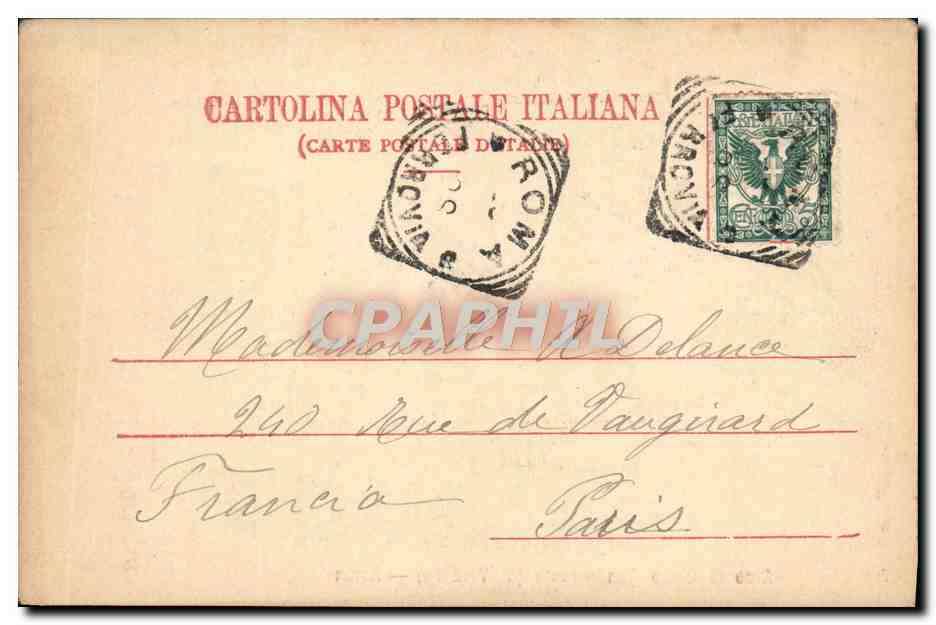 CPA Roma Arco di Giano Quadrifronte al Velabro — Rückseite