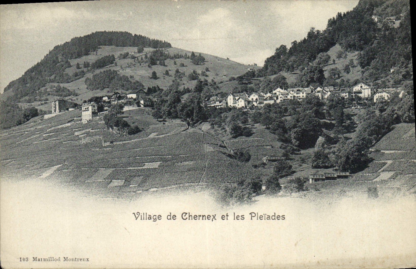 CPA Village de Chernex et les Plaiades