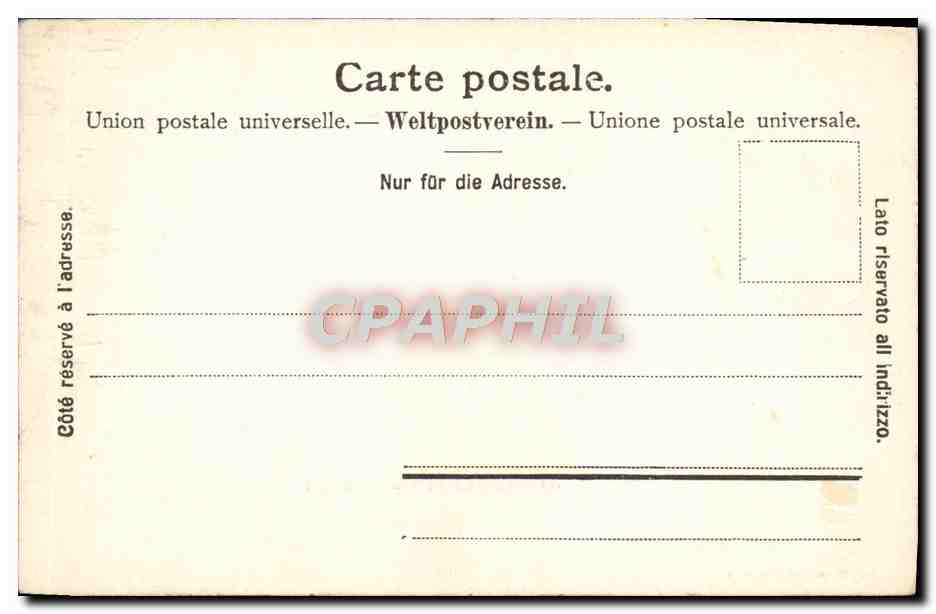 CPA Village de Chernex et les Plaiades — Rückseite