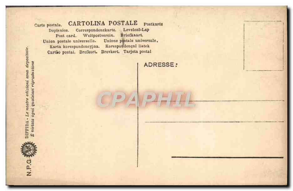 CPA Firenze Cappella Medicea — Rückseite