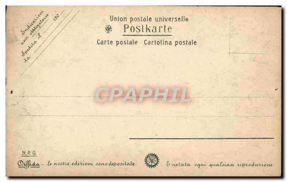 CPA Firenze Loggla Del Lanzl Perseo di Profilo — Rückseite