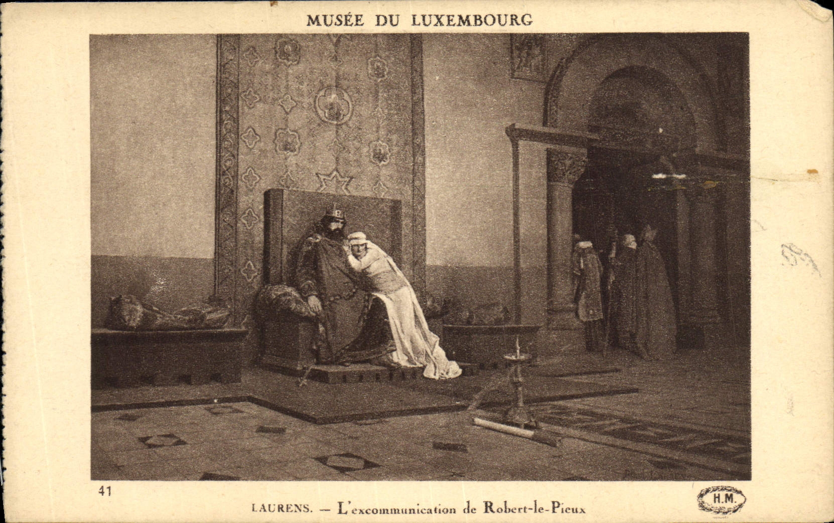 CPA Musee de Luxembourg Laurens L'excommunication de Robert le Pieux 