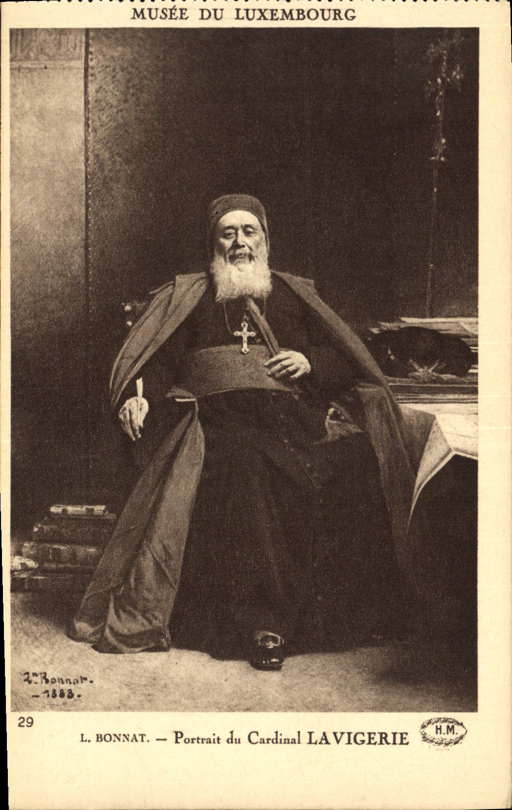 CPA Musee Du Luxembourg Portrait du Cardinal Lavigerie
