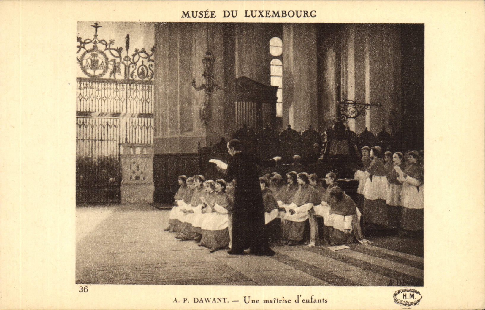 CPA Musee Du Luxembourg Dawant Une maitrise d'enfants