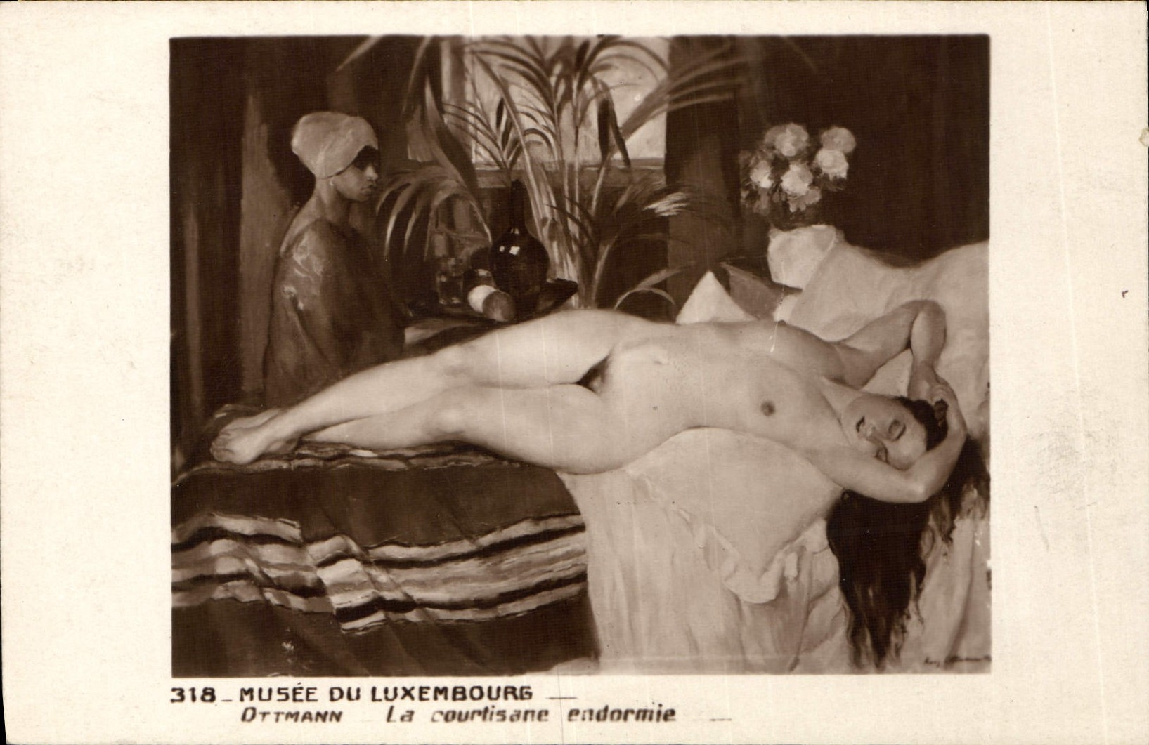 CPA Musee Du Luxembourg Ottmann La Courtisane Endormie