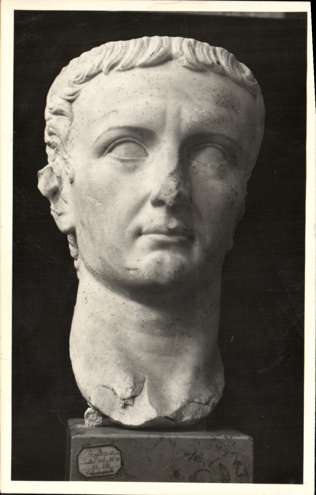 Buste antique romain — Musée de Rome — éditeur G. Dejudice, n° 61.266 - Anverso