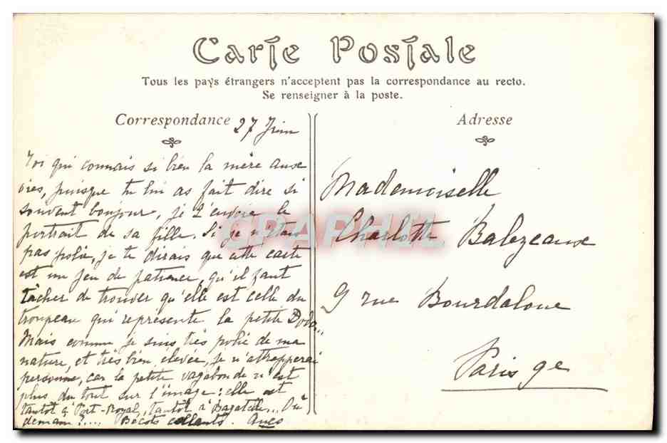 La Fille aux Oies — Musée du Luxembourg — Chialiva (Luigi) — Verso