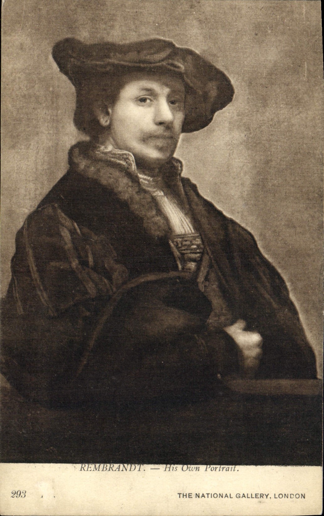 CPA Rembrandt His Own Portrait National Gallery London