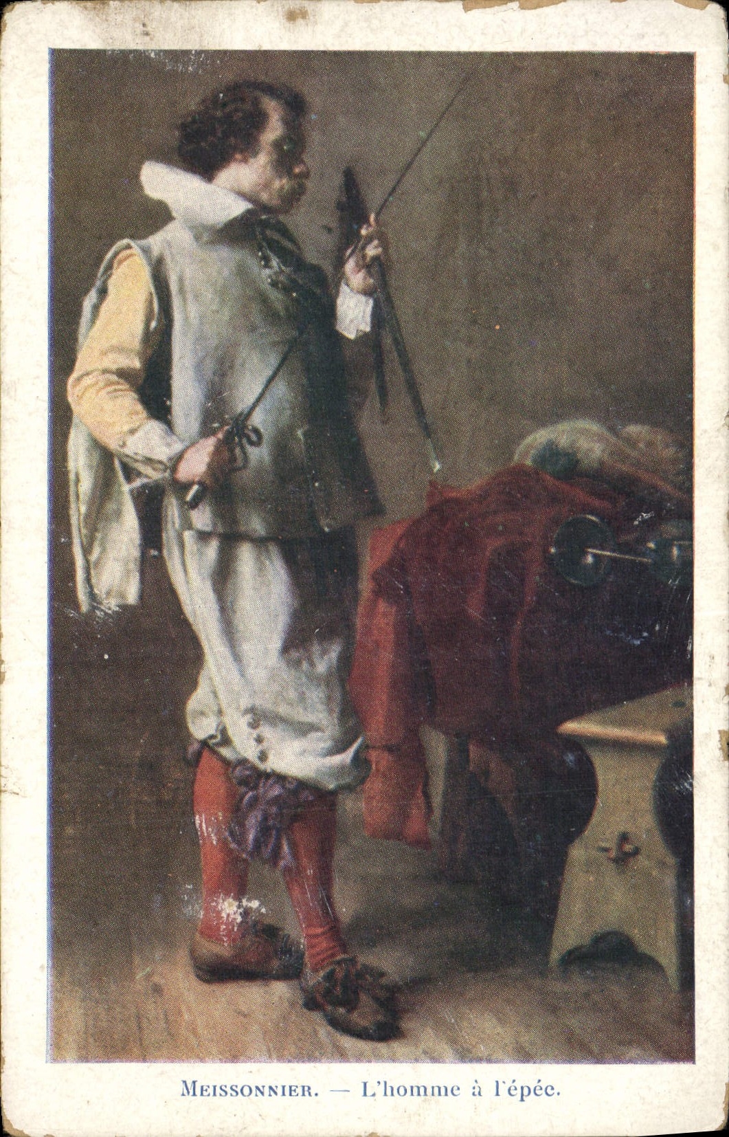 CPA Meissonnier L'Homme a L'epee Escrime 