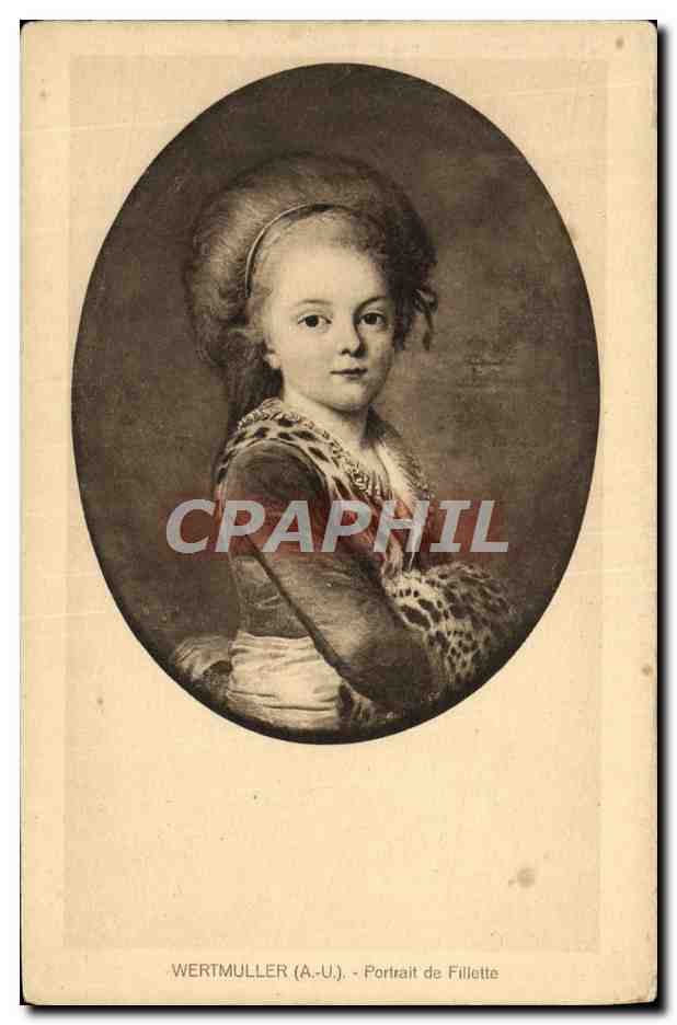 CPA Wertmuller Portrait de Fillette