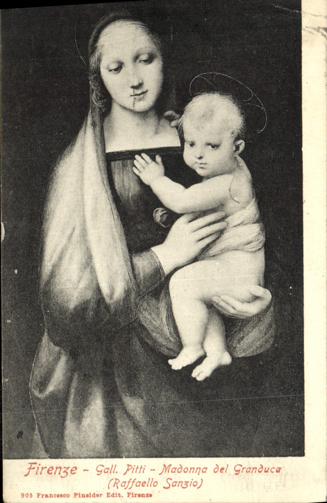 CPA Firenze Gall Pitti Madonna del Granduca Raffaello Sanzio 