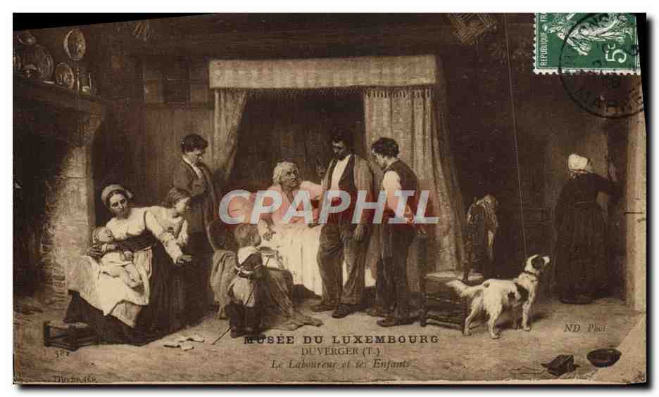 CPA Musee du Luxembouyrg Duverger Le laboureuur et ses enfants