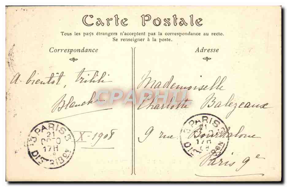 CPA Musee du Luxembouyrg Duverger Le laboureuur et ses enfants — Verso