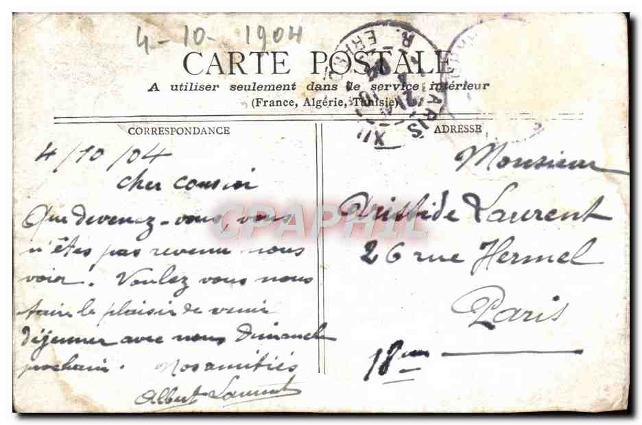 CPA Robin Zucche Carre Opera Tannhauser  — Verso